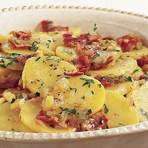 Traditional German Potato Salad Recipe | Martha Stewart German Potato Recipes, Authentic German Potato Salad, German Potato Salad Recipe, Potato Salad Recipes, German Food Authentic, Potatoe Salad, Food Authentic, German Dishes, German Potatoes