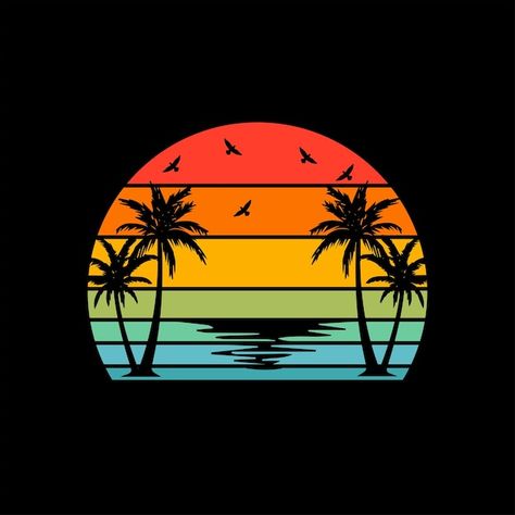 Unique Tshirt Designs, Retro Surf Art, Synthwave Art, Business Printables, Retro Surf, Surf Art, Shirt Design, Tattoo Sketches, Vector Design