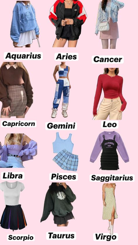 Zodiac Outfits Signs Fashion, Your Zodiac Sign Your Outfit, Zodiac Sign Outfit, Zodiac Outfits, Zodiac Signs Outfits, Hairstyles Zodiac Signs, Scorpio Fashion, Zodiac Clothes, Disney Princess Inspired Outfits