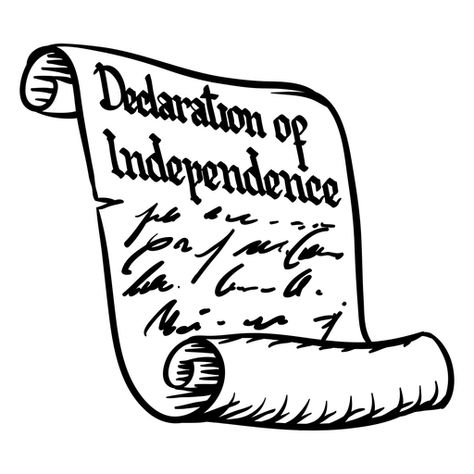 Declaration of independence scroll hand drawn PNG Design Constitution Drawing, Revolution Symbol, Senior Year Art, Unity Drawing, Red White And Brew, The Declaration Of Independence, Bill Of Rights, Visual Board, Stencil Templates