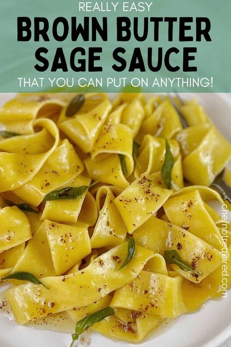 Gnocchi Browned Butter Sauce, Pasta With Brown Butter Sauce, Burnt Butter Sage Pasta, Butternut Squash Sage Pasta Sauce, Pasta With Sage, Garlic Brown Butter Sauce For Ravioli, Sage And Butter Sauce, Pasta With Sage Butter Sauce, Traditional Pasta Sauce