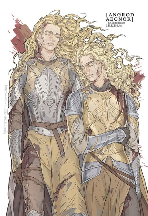 Angrod and Aegnor Angrod And Aegnor, Choistar Silmarillion, Lotr Elves, John Howe, Tolkien Elves, Middle Earth Art, Tolkien Books, Elf Art, Tolkien Art