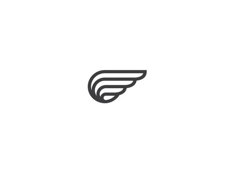 Wing Logo by Taras Boychik  #Design Popular #Dribbble #shots River Logo, Logistics Logo, Aviation Logo, Wing Logo, Logo Luxury, Fly Logo, Graphic Design Blog, Logo Redesign, Education Logo