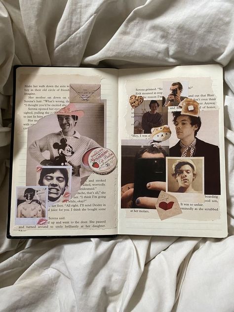 Smash Book Ideas, Smash Book Inspiration, Friends Journal, Harry Core, Smash Books, Journal 3, Art Journal Therapy, Diy Notebook, Journal Aesthetic