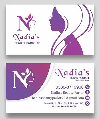 Beauty Visiting Cards Design, Names For Beauty Parlor, Beauty Parlour Card Design, Beauty Parlour Business Card, Beauty Salon Visiting Card Design, Parlour Visiting Card Design, Beauty Parlour Logo Design, Salon Visiting Card Design, Beauty Parlour Visiting Card