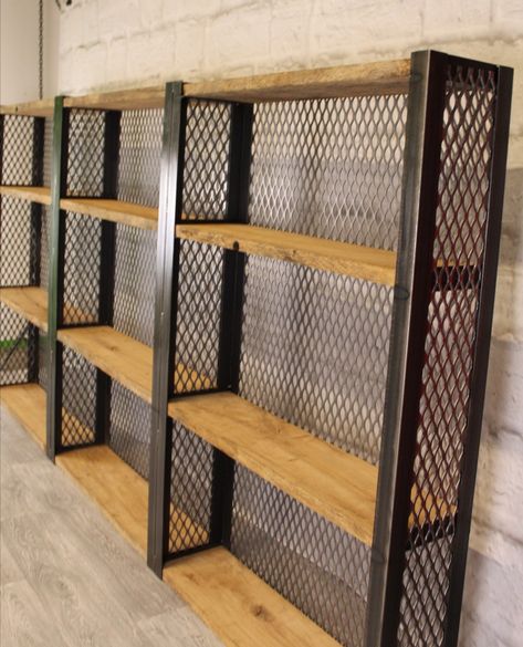 Steel Racks Shelves, Welded Shelves, Bookcase Lighting, Clothing Store Interior, Retail Store Interior Design, Wall Shelves Design, Shelf Furniture, Retail Store Interior, Interior Design Guide