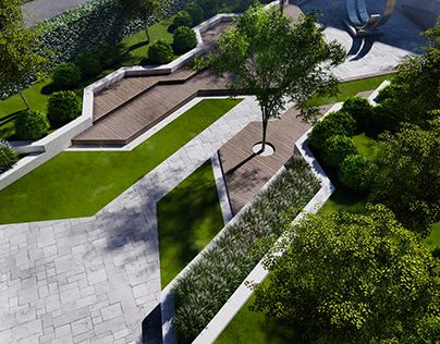 Architecture Square Design, Landscape Design Square Plan, City Square Design, Square Landscape Design, Urban Plaza Design, City Square Design Public Spaces, Plaza Landscape, Community Park Design, Public Square Design Landscape