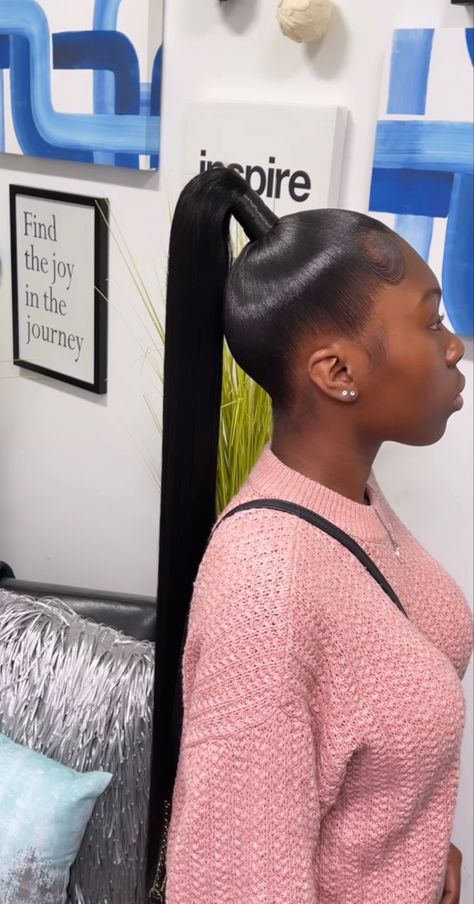 Middle Part Ponytail, High Weave Ponytail, Genie Ponytail, Ponytail Weave, Long Ponytail Hairstyles, 6th Form, High Ponytail Hairstyles, Weave Ponytail Hairstyles, Weave Ponytail