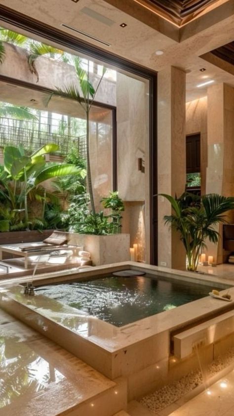 Jacuzzi Design, Sauna Bathroom Design, Jacuzzi Bathroom, Master Suite Design, Jacuzzi Room, Luxury Spa Bathroom, Spa Luxe, Home Spa Room, Master Suite Bathroom