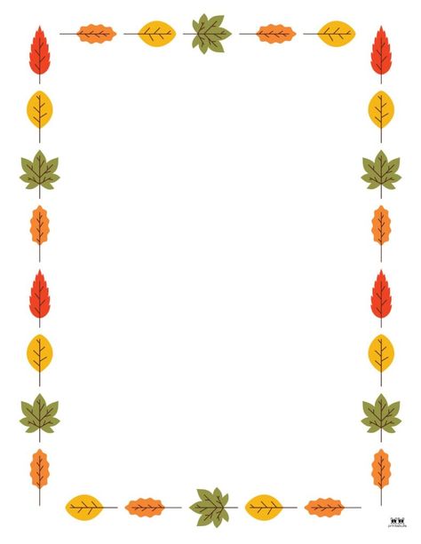 Choose from 30 unique leaf borders perfect for stationery, notes, to-do lists, and so many other cute fall uses. 100% FREE. Print from home! Thanksgiving Borders Free Printable, Fall Border Design, Free Printable Borders, Autumn Border, Printable Borders, School Presentation, Fall Borders, Background School, Printable Border