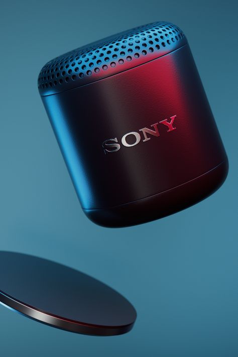 Sony speaker product visualization made with Cinema 4D and Arnold. #3D #product #visualization #render #CGI #cinema4D #speaker Razor Packaging, Speaker Photography, Lamp Packaging, Sony Speaker, Cinema 4d Render, Sony Speakers, Traditional Photography, Video Style, Product Visualization