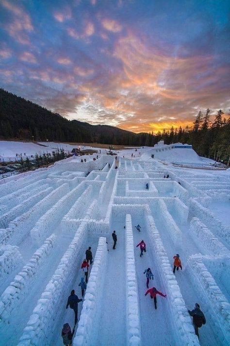 snow maze... Zakopane, Poland Maze Labyrinth, Zakopane Poland, Life Journey, Beautiful Places To Travel, Labyrinth, Versailles, Solo Travel, Land Scape, Beautiful World