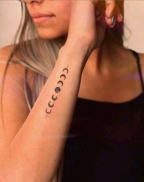 42 Tattoo, Moon Phases Tattoo, Tato Henna, Ring Finger Tattoos, Moon Tattoo Designs, Inspiration Tattoos, Initial Tattoo, Small Wrist Tattoos, Wrist Tattoos For Women