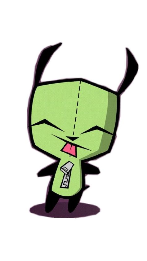 Gir from Invader Zim☆☆☆ Gir From Invader Zim, Zim Gir, Invader Zim, Snoopy, Comics, Tattoos, Green, Gifts, Art