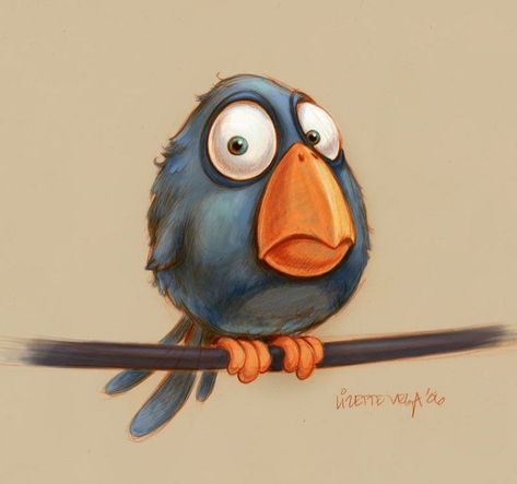 For The Birds Pixar, Afrikaanse Woorde, Animals Watercolor, Cartoon Birds, For The Birds, Funny Birds, Art Et Illustration, Bird Drawings, Pics Art