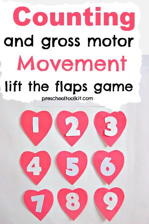 Get moving with this fun Valentine themed activity for kids. Combine math and gross motor movement for awesome learning through play indoors or outdoors. Valentines Day Gross Motor Preschool, Game For Preschoolers, Valentines Week, Preschool Numbers, Gross Motor Activity, Valentines Games, Valentine's Week, Movement Activities, Numbers Preschool