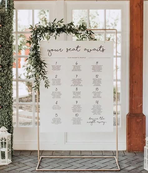 Clothing Rack Seating Chart Wedding, Spanish Seating Chart, How To Display Seating Chart At Wedding, Copper Seating Chart, Clothes Rack Seating Chart, Wedding Seating Chart Florals, Seating Chart Big Wedding, Seating Chart Inspiration, Wedding Ideas Seating Chart