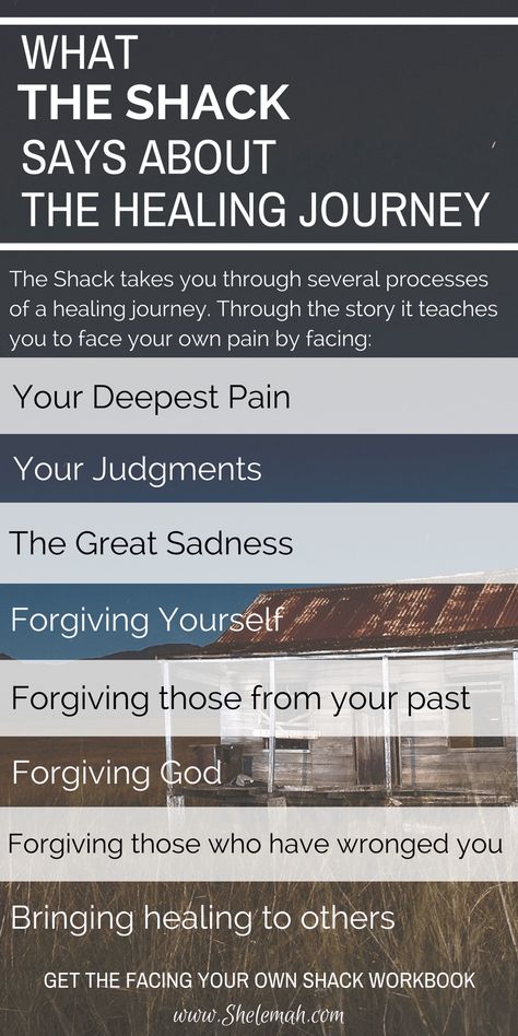 Learn more about the healing journey The Shack will guide you through and get the free workbook Facing Your Own Shack The Shack, Mental Healing, Christian Counseling, God Forgives, Faith Encouragement, Free Workbook, Lovely Quote, Walk By Faith, Healing Journey