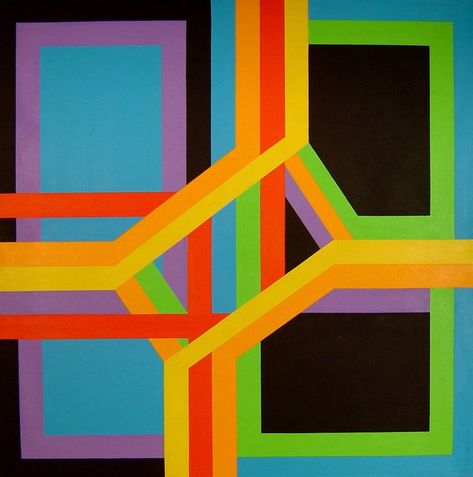 Abstract Geometric Painting, Colorful Contemporary Art, Modern Art Painting, Hard Edge Painting, Painting Modern Art, Modern Art Paintings Abstract, Wall Canvas Painting, Geometric Painting, Decoration Painting