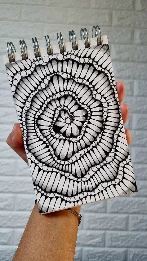 Rokia Love | Spiral Layout Challenge ✨️ Bonus Video Zentangle inspired art ✨️ #zentangledaily #zentangleideas #zenartist #zentangleseries… | Instagram Spiral Zentangle, Spiral Design Art, 3d Zentangle, Spiral Drawing, Illusion Drawings, Spiral Art, Zen Doodle Art, Geometric Pattern Art, Zentangle Designs