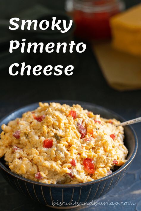 Spicy and Smoky Pimento Cheese Pudding Salad, Pimento Cheese Recipe, Homemade Pimento Cheese, Goat Cheese Appetizer, Potato Pudding, Rotisserie Chicken Salad, Pimento Cheese Recipes, Pimiento Cheese, Salad Soup