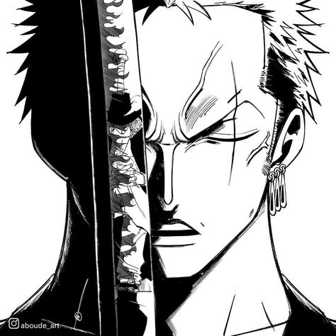 Roronoa Zoro Black And White, Roronoa Zoro Tattoo Ideas, Zoro One Piece Drawing, Zoro One Piece Manga, Roronoa Zoro Tattoo, Zoro One Piece Tattoo, Zoro One Piece Icon, Zoro Drawing, Roronoa Zoro Icon