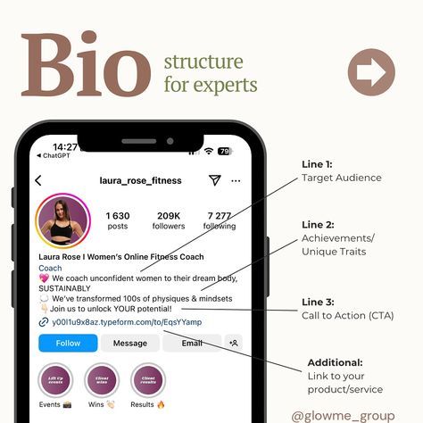 How to Build a Successful Bio for Your Business or Personal Brand on Social Media➡️🌟 A compelling social media bio can make a significant impact on your business’s online presence. Here’s a step-by-step guide to crafting a perfect bio for a business: 1️⃣ Unique Value Proposition - Highlight what makes your business unique. What do you offer that others don’t? 2️⃣ Target Audience - Specify who your products or services are for. Speak directly to your ideal customers. 3️⃣ Call to Action... Unique Value Proposition, Online Fitness Coaching, What Makes You Unique, Social Media Agency, Ugc Content, Media Agency, Business Content, Value Proposition, Social Media Strategy