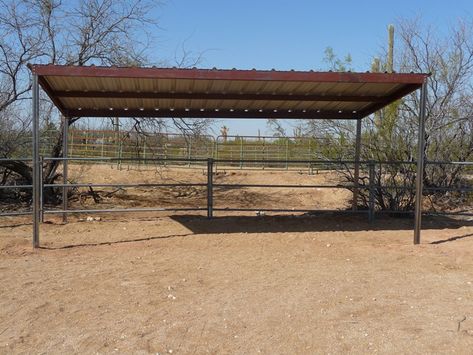 Horse Shade For Sale In AZ. Mare Motel, Show Cattle Barn, Barn Makeover, Dream Barn Stables, Small Horse Barns, Cave Creek Arizona, Horse Shed, Diy Carport, Livestock Barn