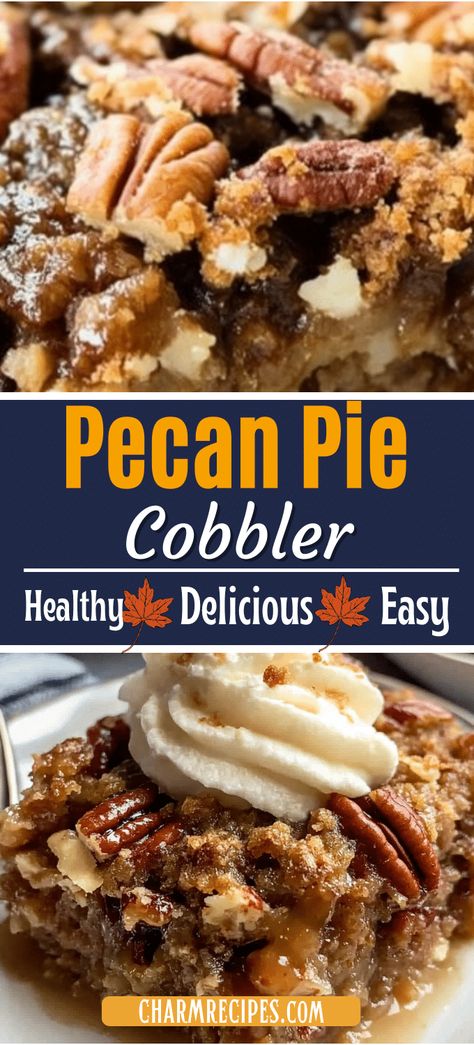 Quick and Delicious Pecan Pie Cobbler Pecan Pudding Recipe, Pecan Cobbler Crockpot, Pecan Cobbler With Pie Crust, Deconstructed Pecan Pie, Homemade Pecan Pie Cobbler, Pecan Pie Cobbler In Crockpot, Pecan Pie Pudding Recipe, Pecan Pie Casserole Recipe, Pecan Pie In A Cup