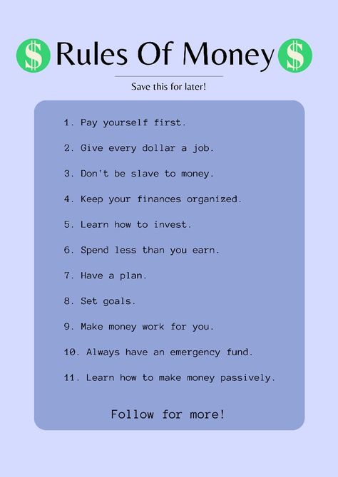 Budget Rules Saving Money, Low Buy Rules, Rules Of Money, Budgeting Rules, Money Rules, Financial Literacy Lessons, Financial Coaching, Saving Money Chart, Money Saving Methods