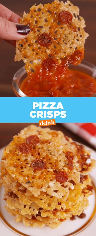 image Pizza Crisps, Pizza Chips, Low Carb Snack, Cheese Crisps, Craving Pizza, Chips Recipe, Low Carb Snacks, Keto Snacks, Potato Chips