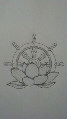 Buddha Wheel Tattoo, Dharma Wheel Art, Ship Wheel Tattoo Women, Wheel Of Dharma Tattoo, Wheel Tattoo Design, Dharma Wheel Tattoo Design, Tacky Tattoos, Dharma Wheel Tattoo, Dharma Tattoo