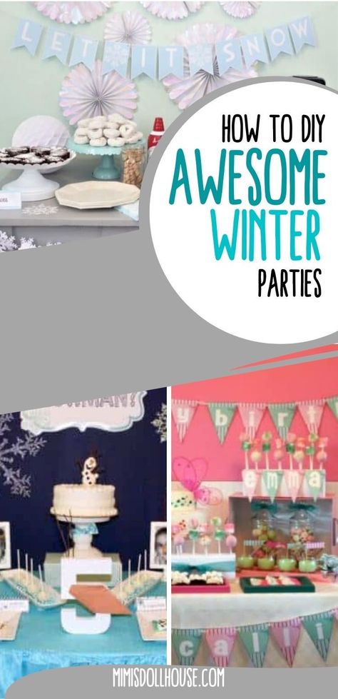 Theme Ideas for a Winter Birthday Party Looking for a great party theme for your little one in the winter time? Winter birthdays aren't always the easiest to plan with outdoor options closed and weather being a challenge. Here are some killer winter party ideas that will make party planning a breeze! Winter Party Ideas, Ice Princess Party, Winter Birthday Themes, Sledding Party, Winter Birthday Party, Snowman Party, Snowflake Party, Winter Birthday Parties, Snowman Cake