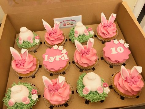 #bunny #rabbit #rabbitcupcakes #vixcakesessex #cupcakes Bunny Cupcakes Ideas 1st Birthdays, Bunny Theme Cupcakes, Rabbit Cupcakes Ideas, Bunny Birthday Cupcakes, Bunny Cupcakes Ideas, Rabbit Cupcakes, Easter Strawberry, Bunny Birthday Cake, Bunny Cupcake