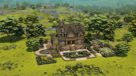 English Manor, The Sims4, Say Hi, Sims 4, Video Games, Video Game