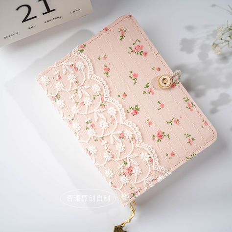 Floral Lace Binder journal A5 A6 Notebook Original Fabric Journal Junk Lined Blank Notebook Travel Dairy A6 Cover size:  11.5 x 18 cm A6 Inner pages size: 9.5 x 17.2 cm A5 Cover size: 16.5 x 22.8 cm Inner pages size: 14 x 21 cm Ring Binder diameter：2 cm *Threaded Notebook  A6  size: 11.5 x 15.5 cm A6 Inner pages size: 10.5 x 14 cm A5 size: 15 x 22.3 cm A5 Inner pages size: 14 x 21 cm Made to order  Allow 3-5days for the construction of your Custom Sketchbook before shipment. -------------------- Travel Dairy, Hobonichi A6, Binder Journal, Custom Sketchbook, Fabric Notebook, Diy Notebook Cover, Fabric Journal, Floral Notebook, Binder Journals