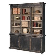 Brothers Black Bookcase Antique Kitchen Cabinets, Bookcase Cabinet, Black Bookcase, Refacing Kitchen Cabinets, Decorating Kitchen, Rustic Cabinets, Glass Cabinets Display, New Kitchen Cabinets, Antique Kitchen