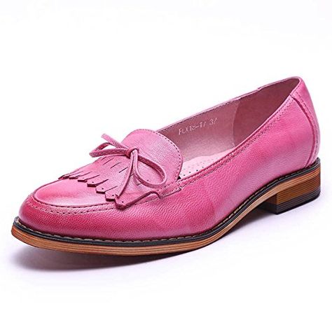 Mona Flying Women Leather SlipOn Pointy Penny Loafers Shoes Dress Casual Flats Shoes for Ladies * Want additional info? Click on the image. (This is an affiliate link) Office Flats, Pink Loafers, Shoes For Ladies, Flat Shoes For Women, Leather Loafers Women, Casual Flat Shoes, Loafers Shoes, Tassel Loafers, Penny Loafer