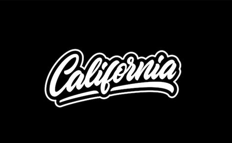 Tshirt Fonts, California Lettering, T Font, California Font, Lettering Examples, Salon Tattoo, California Logo, Vintage Tshirt Design, Gorillas Art