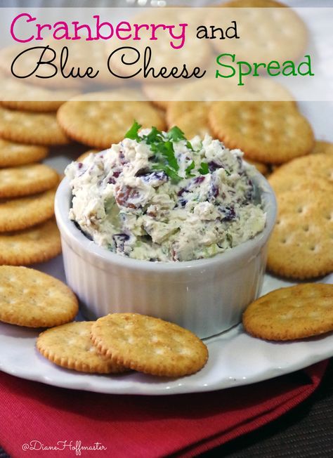 Looking for a festive appetizer recipe? Look no further!  Cranberry and Blue Cheese Spread makes a simple Thanksgiving or Christmas appetizer that is ready in only a few minutes!  #sponsored @foodiebyglam Blue Cheese Recipes Appetizers, Recipes With Blue Cheese, Jalapeno Recipes Appetizers, Blue Cheese Spread, Savory Spreads, Blue Cheese Appetizers, Friendsgiving Recipes Appetizers, Pilsbury Recipes, Blue Cheese Butter