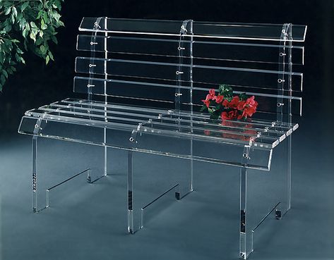 Acrylic bus bench Acrylic Furniture Design, Acrylic Bench, Lucite Furniture, Furniture Acrylic, Modern Home Bar, Acrylic Chair, Waiting Room Chairs, Acrylic Furniture, Chair Pictures