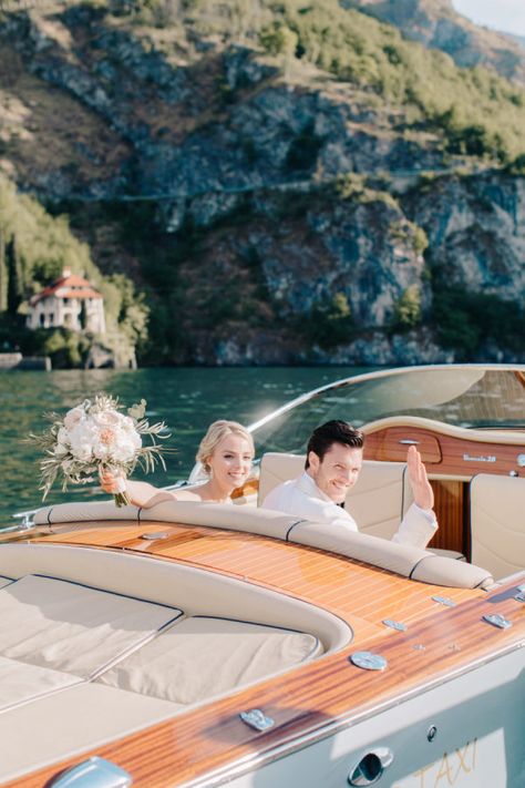 Lake Como Fairytale Wedding at Villa del Balbianello – Style Me Pretty Villa Balbianello Wedding, Villa Del Balbianello Wedding, Intimate Italian Wedding, Elegant Fairytale Wedding, Balbianello Wedding, Lake Como Boat, Italian Summer Wedding, Figure Skating Moves, Italian Elopement