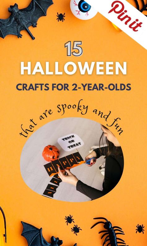 Halloween Crafts For 2-Year-Olds (10 Fun And Easy Ideas!) Halloween Crafts For 3yrs Old, Easy Halloween Crafts For Toddlers, Halloween Activity Sheets, Toddler Parenting, Halloween Creatures, Easy Toddler Crafts, Halloween Crafts Preschool, Halloween Sensory, Crafts For Toddlers