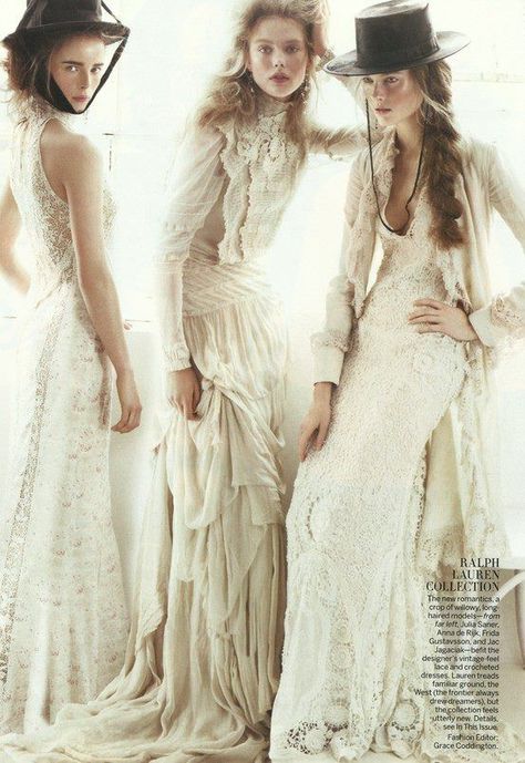 Steampunk Mode, Estilo Hippy, Vogue Wedding, Mario Testino, Vogue Us, Mode Boho, Bohol, Mode Vintage, Mode Inspiration