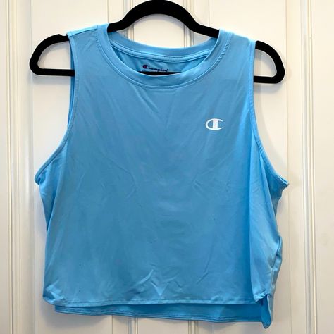 Baby Blue Periwinkle Womens Champion Crop Top. Never Used. So Cute! Champion Crop Top, Champion Crop, Blue Periwinkle, Baby Blue, Crop Tops Women, So Cute, Color Blue, Crop Top, Crop Tops