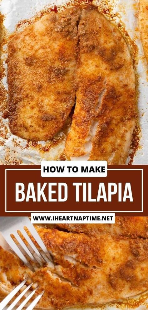 Tilapia Seasoning, Baked Tilapia Fillets, Easy Tilapia, How To Cook Tilapia, Tilapia Recipes Easy, Amish Friendship Bread Starter Recipes, Baked Tilapia Recipes, Tilapia Recipe, Fish Recipes Baked