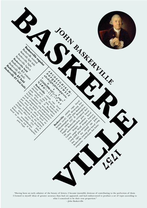 Text Composition Design, Font Layout Design, Baskerville Poster, Design Layout Poster, Baskerville Font, Typeface Poster, Manifesto Design, Typographic Poster Design, Typography Design Inspiration