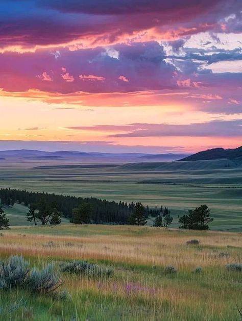 i grew up in montana | Great Plains, Montana | Facebook Jellyfish Fields, Montana Aesthetic, Plains Landscape, West World, Fantasy Au, Artistic Painting, Beautiful Nature Wallpaper Hd, Beautiful Skies, Great Plains