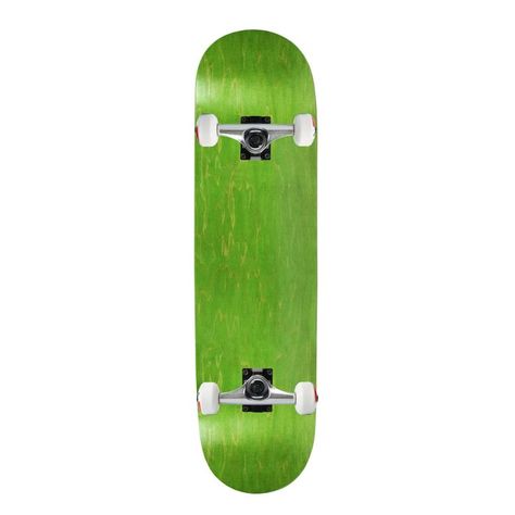 Moose Complete Skateboard NEON Green 7.5" Silver/White Assembled Blank Skateboard Decks, Green Skateboard, Black Truck, Cool Skateboards, Cool Deck, Canadian Maple, Complete Skateboards, Black Wheels, Skateboard Decks