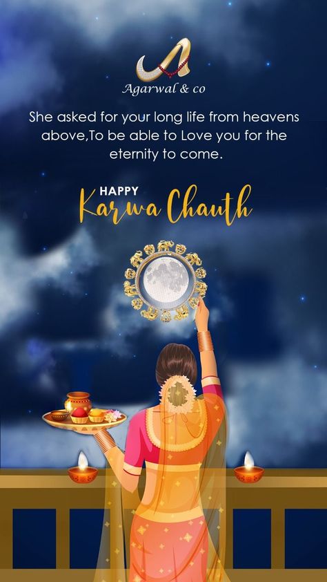 Karwachauth Message, Happy Karva Chauth Wishes, Karwa Chauth Instagram Story, Karva Chauth Aesthetic, Karwa Chauth Wishes For Husband, Karvachauth Aesthetic, Happy Carvachoth, Karwachauth Creative Ads, Karwachauth Status